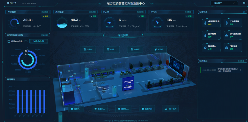 重庆库房内部环境控制系统